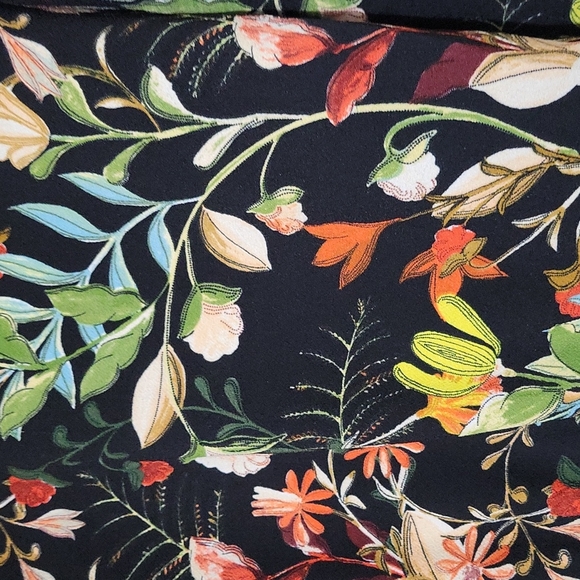 Beautiful zip up flower Sweater / Blazer top # 107 - Picture 8 of 9